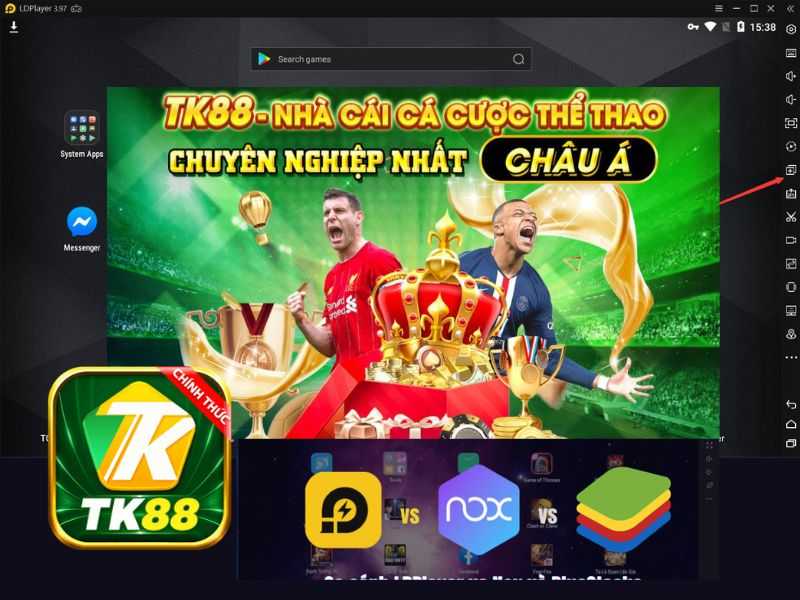 Hướng dẫn cách giả lập app game bài Tk88 trên PC